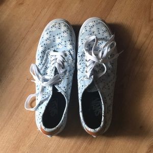 Flower vans shoes